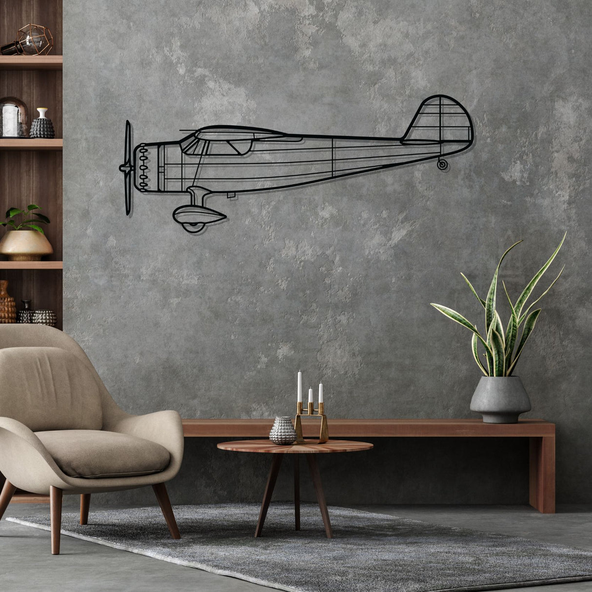 C-165 Silhouette Metal Wall Art