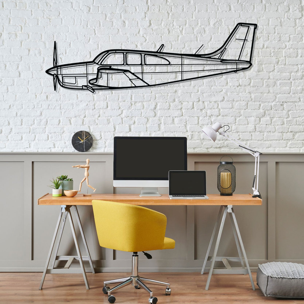 C33 Silhouette Metal Wall Art