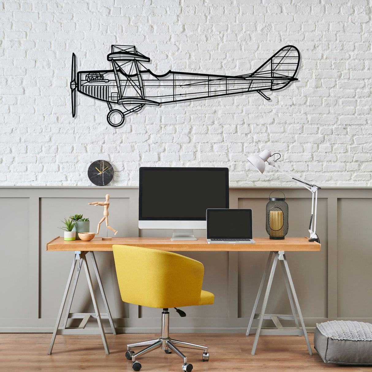 JN-4A Silhouette Metal Wall Art