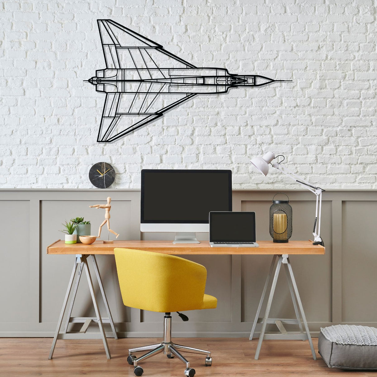 CF-105 Arrow Top Silhouette Metal Wall Art
