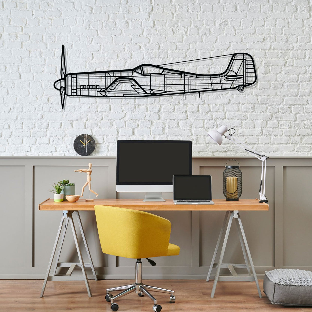 Ta-152H-1 Silhouette Metal Wall Art