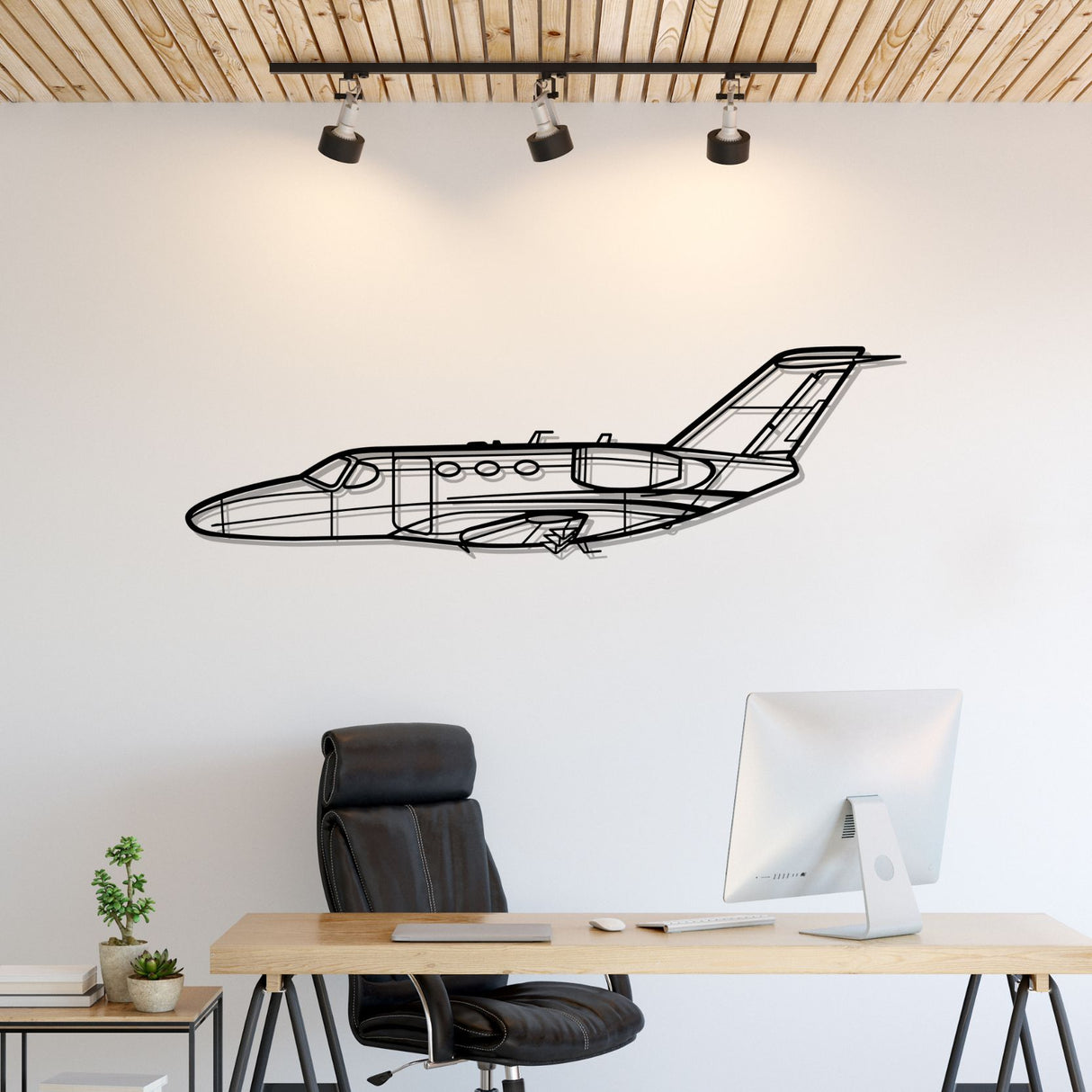 Citation Mustang Silhouette Metal Wall Art