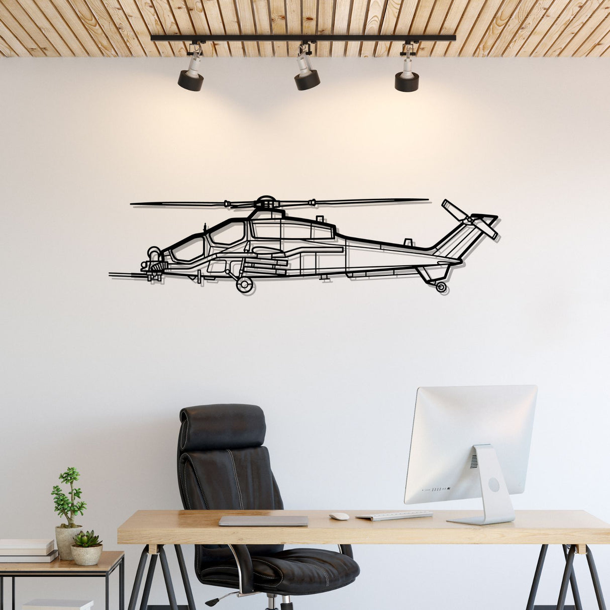 A129D Mangusta Silhouette Metal Wall Art