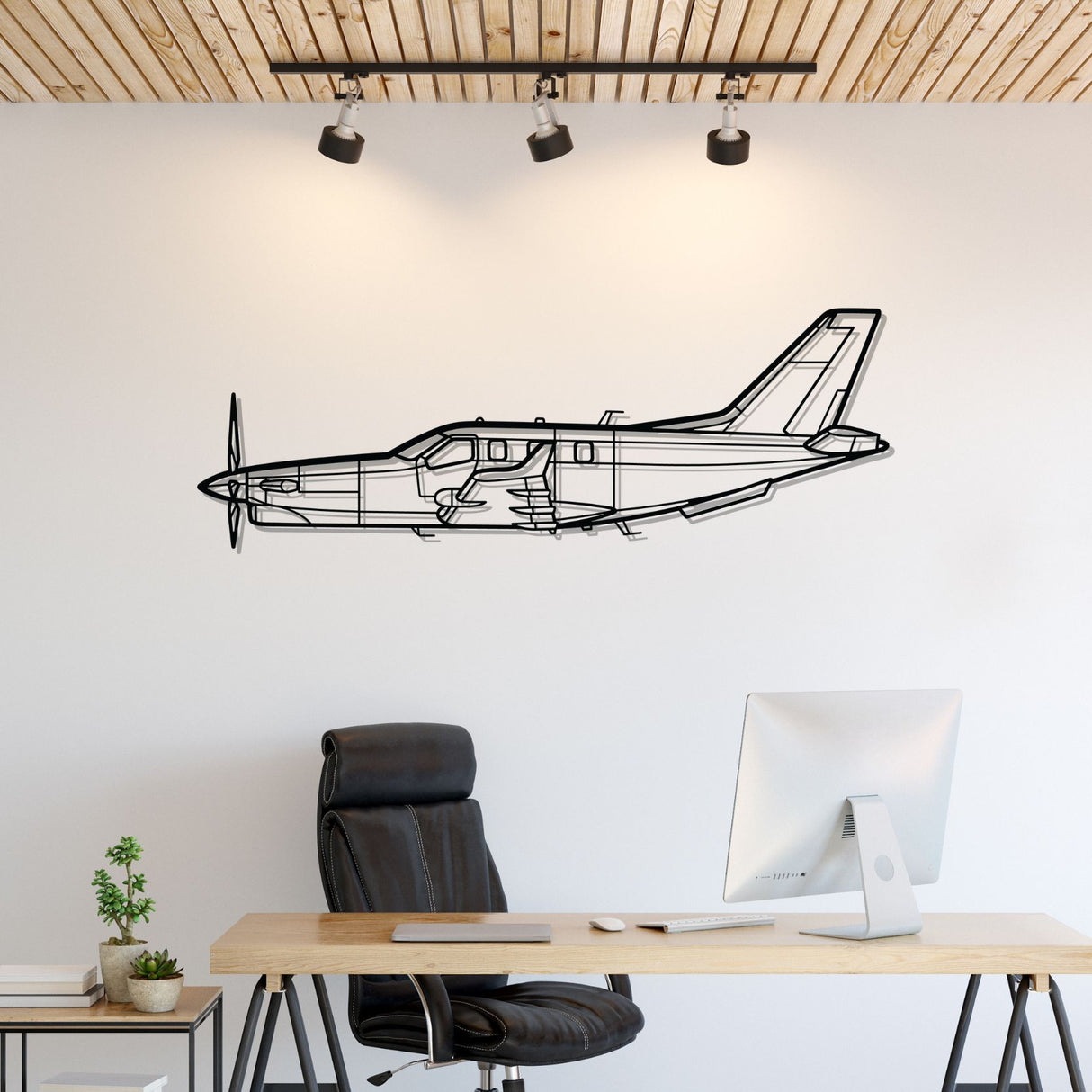 TBM 960 Silhouette Metal Wall Art