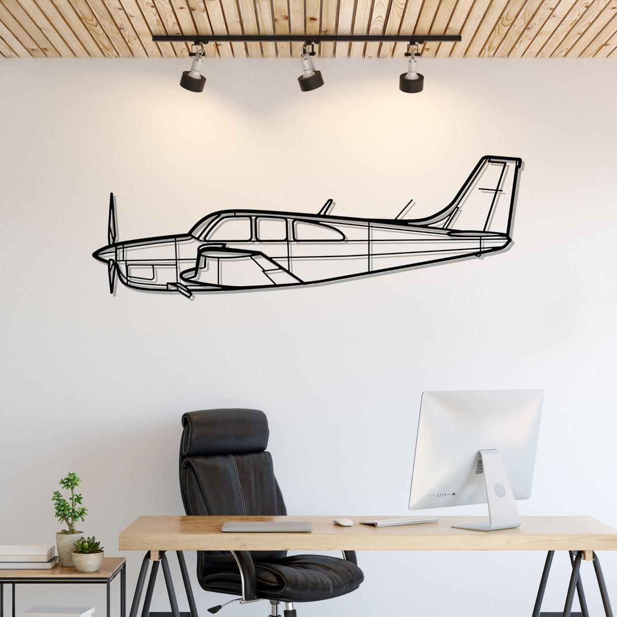 C33 Silhouette Metal Wall Art