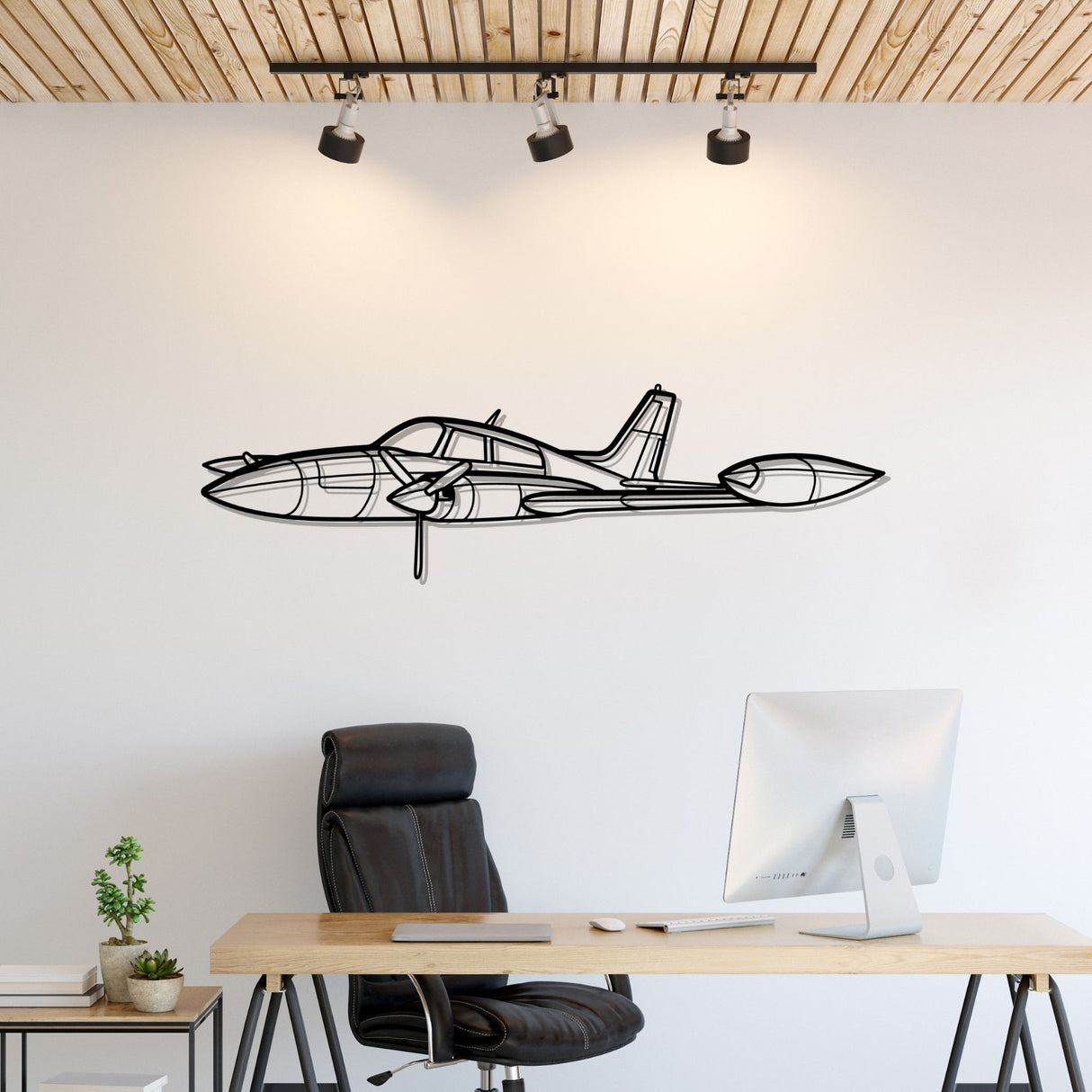 310R Angle Silhouette Metal Wall Art