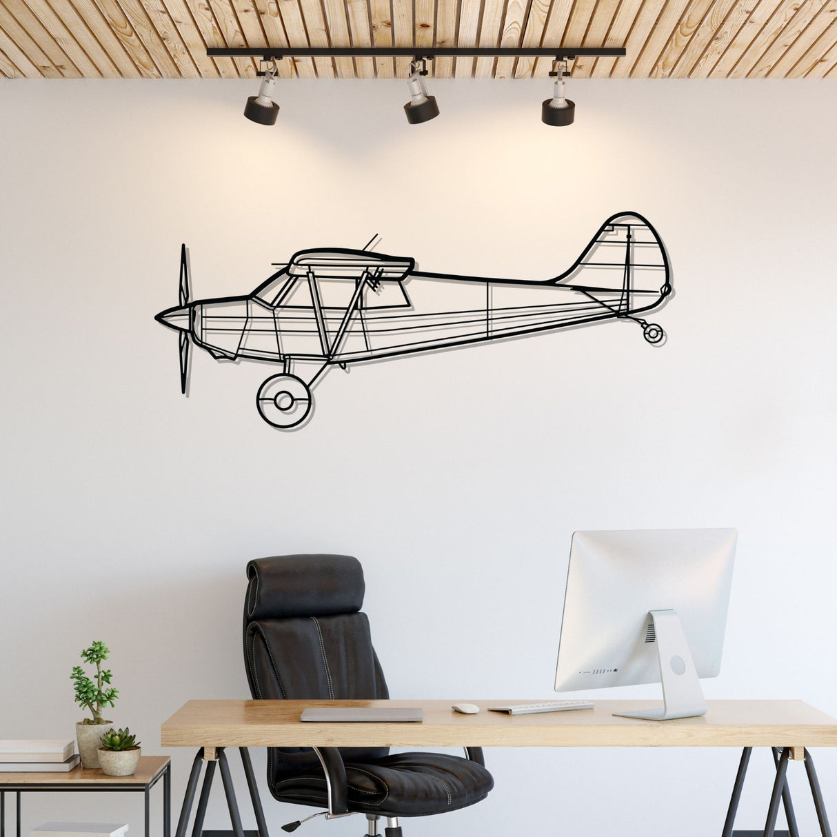 Husky A-1C Silhouette Metal Wall Art