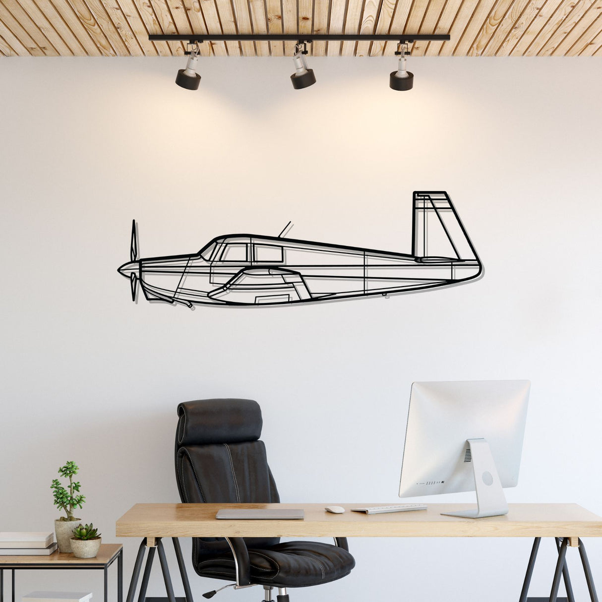 M20C Silhouette Metal Wall Art