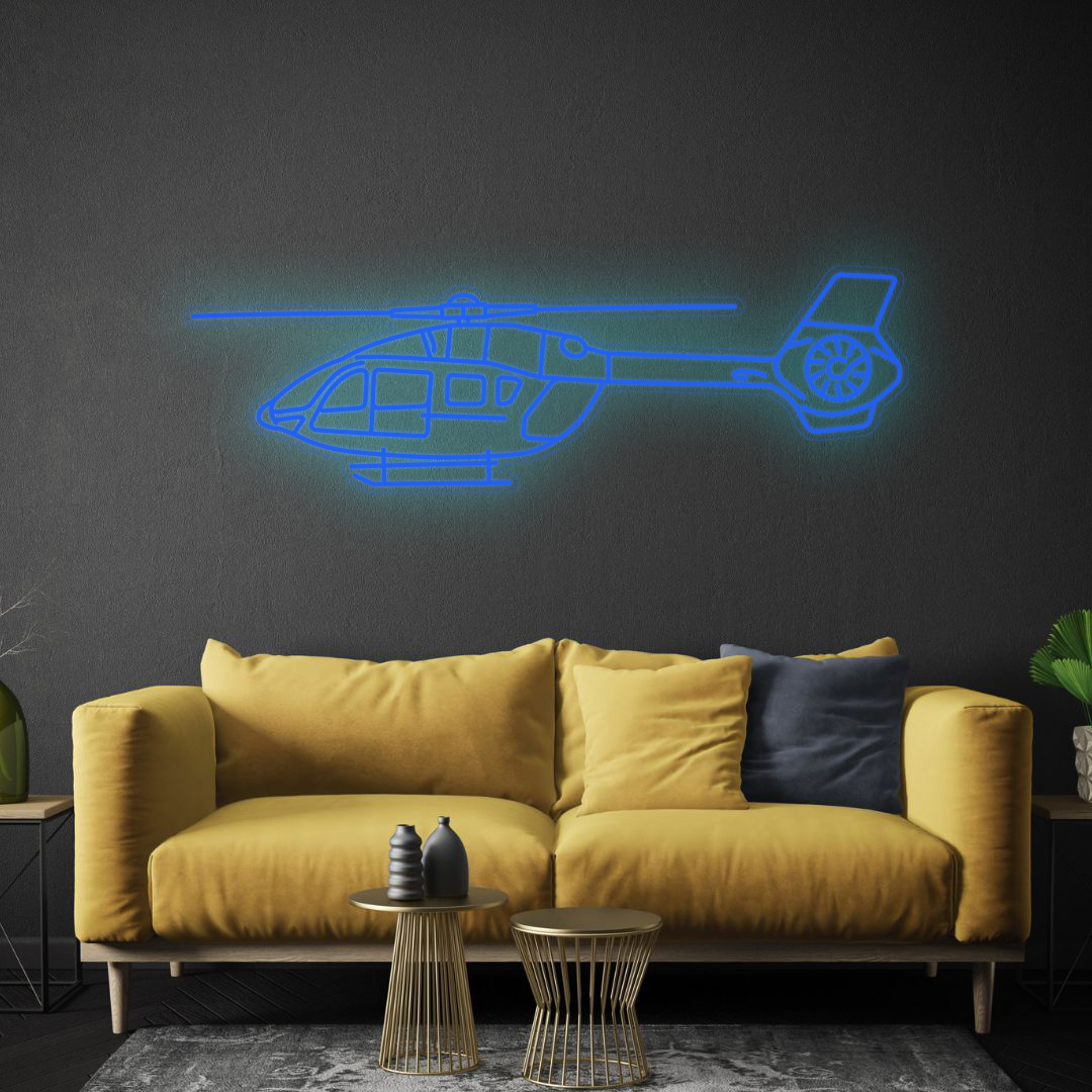 H145 Neon Silhouette