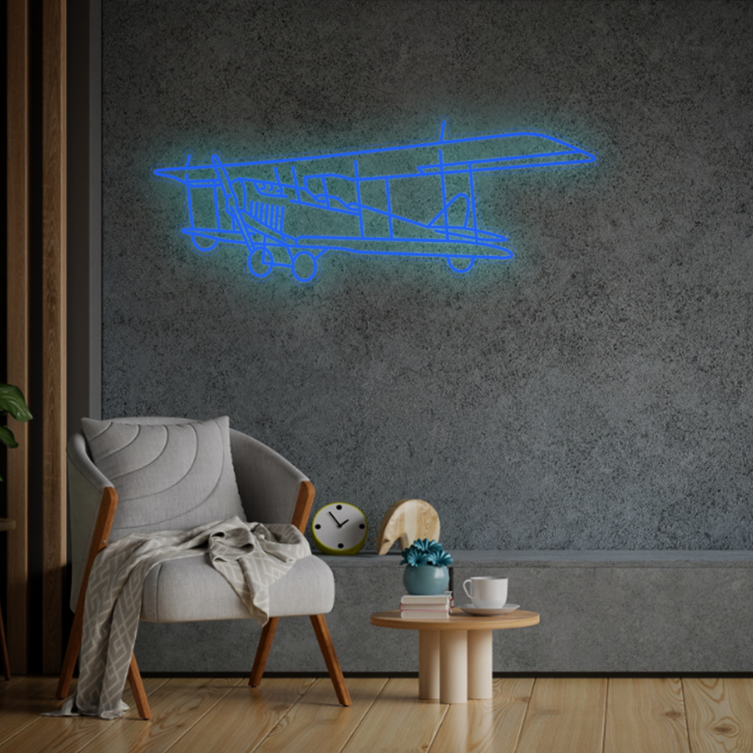 Jenny JN-4 Angle Neon Silhouette