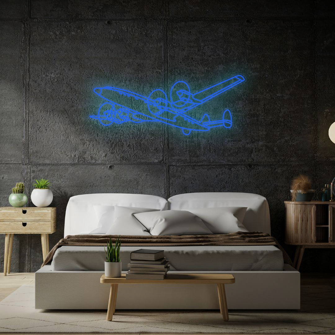 L-1649 Starliner Angle Neon Silhouette