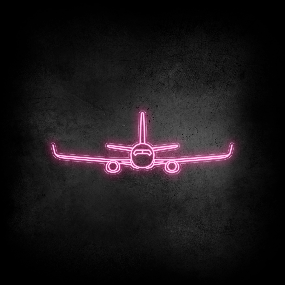 737-800NG Front Neon Silhouette