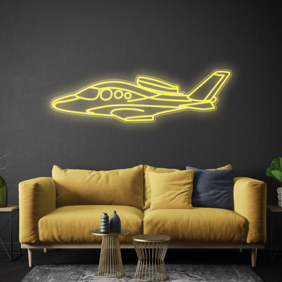 Cirrus SF50 Neon Silhouette
