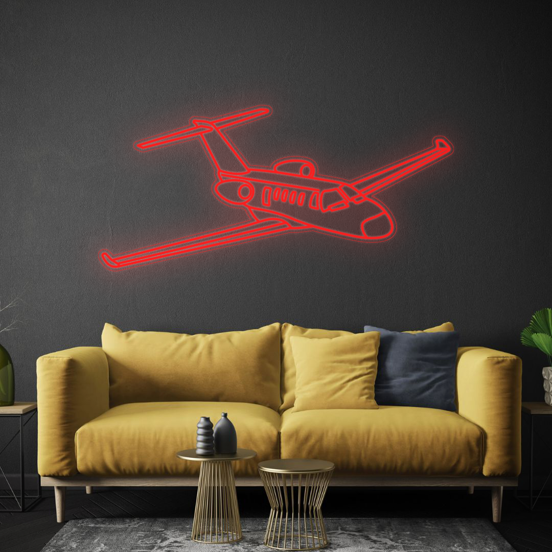 Citation M2 Angle Neon Silhouette