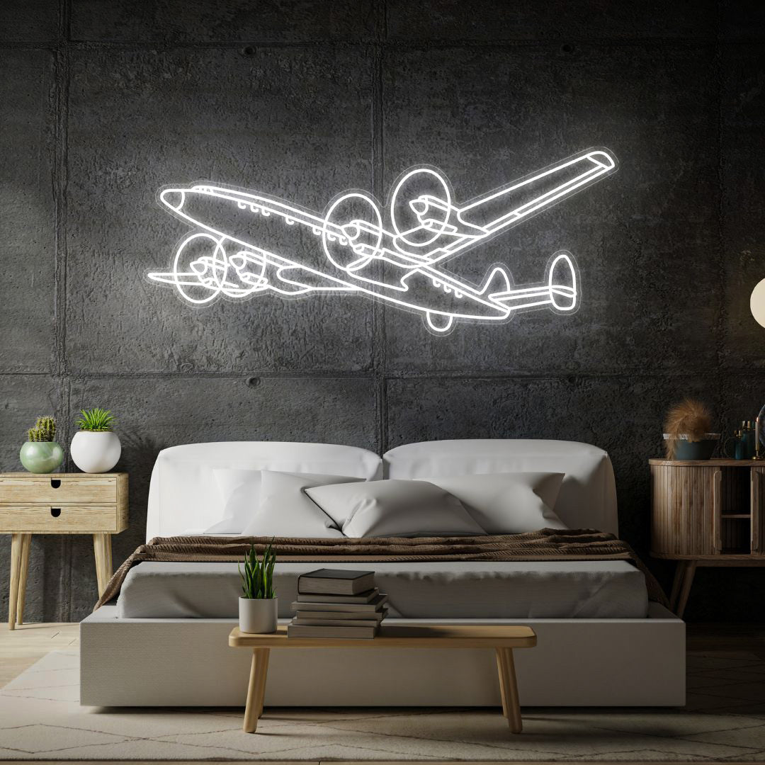 L-1649 Starliner Angle Neon Silhouette