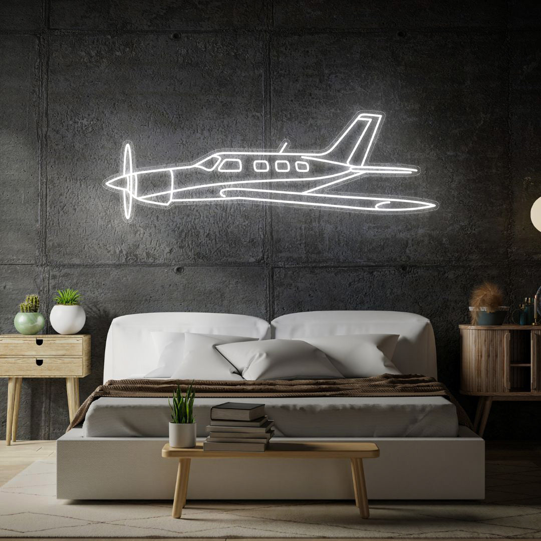 Malibu Mirage 1984 Angle Neon Silhouette