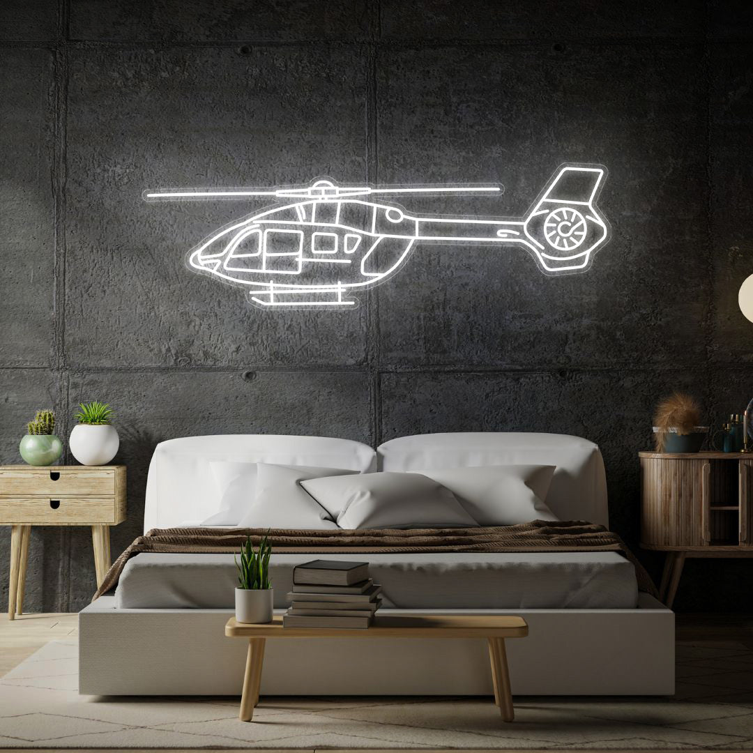 H145 Neon Silhouette