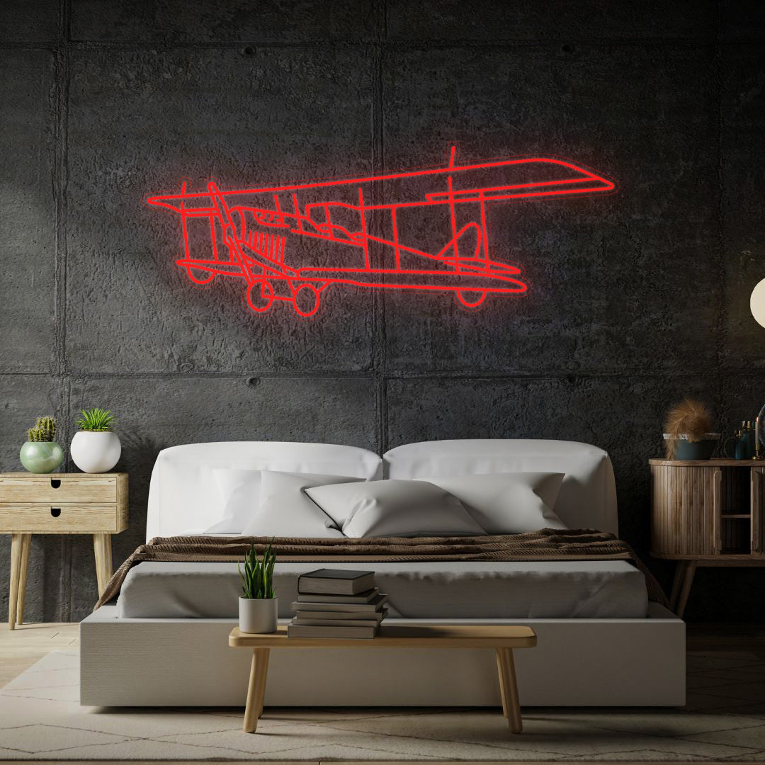 Jenny JN-4 Angle Neon Silhouette