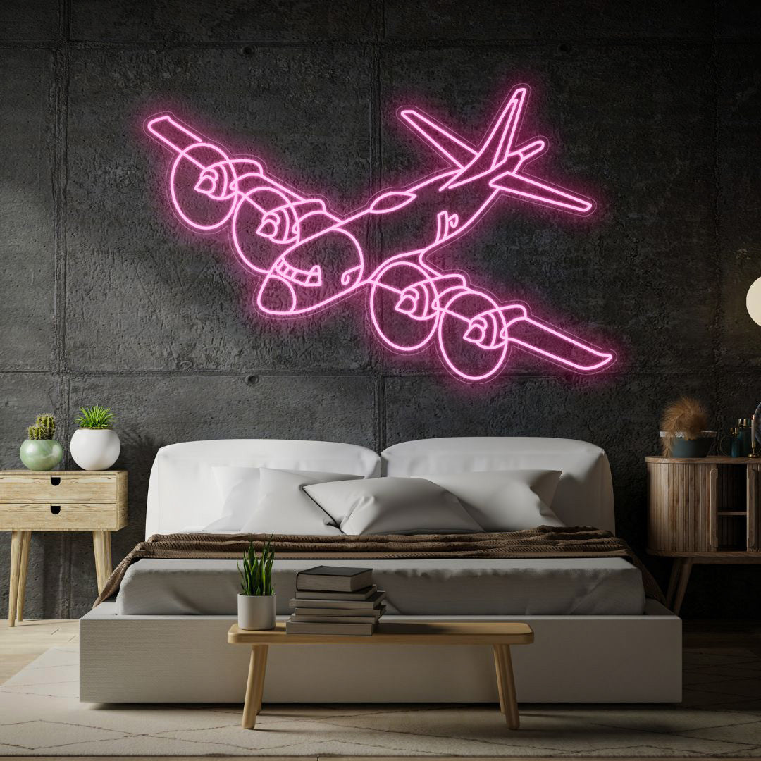 CP-140 Aurora RCAF Angle Neon Silhouette