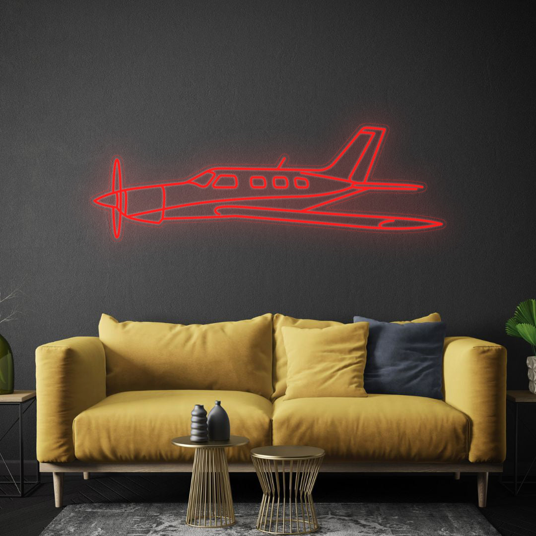 Malibu Mirage 1984 Angle Neon Silhouette