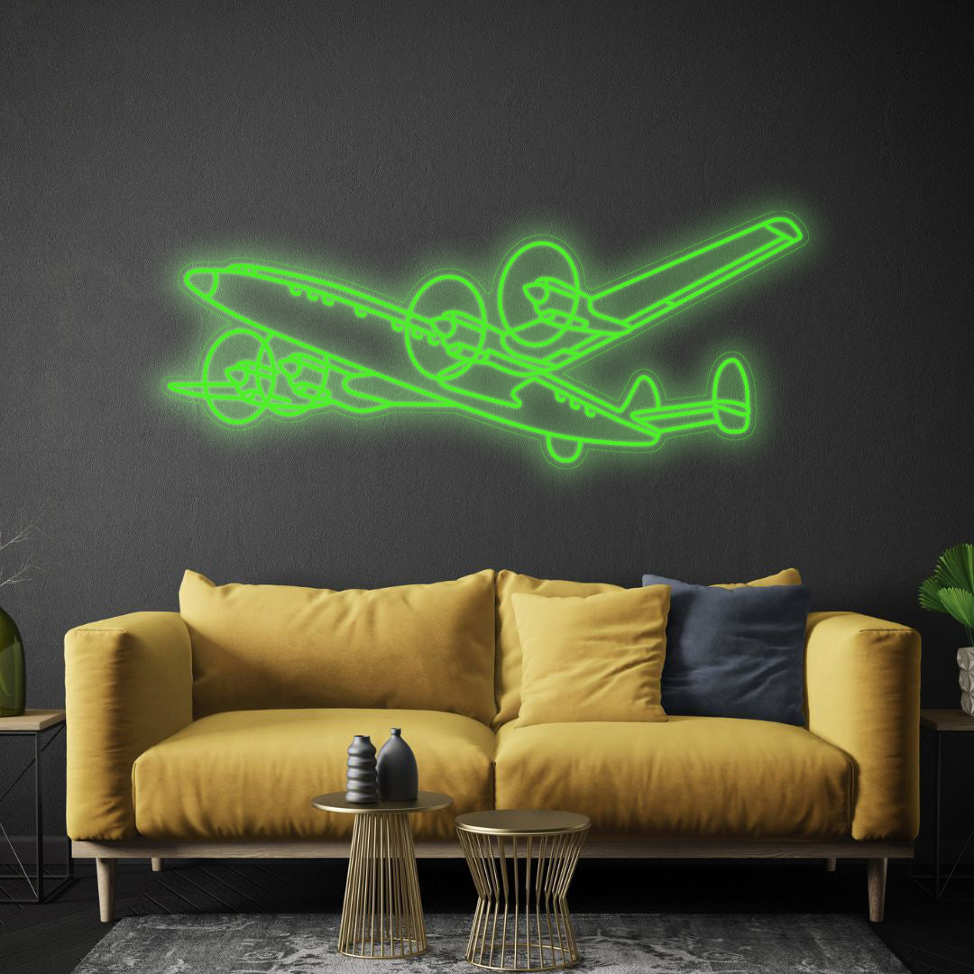 L-1649 Starliner Angle Neon Silhouette