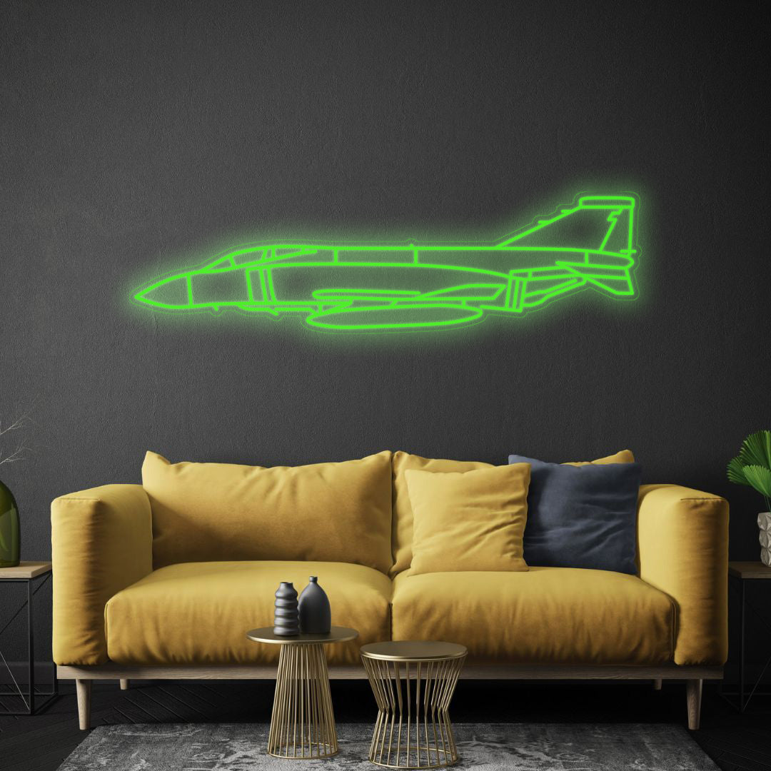 RF-4M Phantom II Neon Silhouette