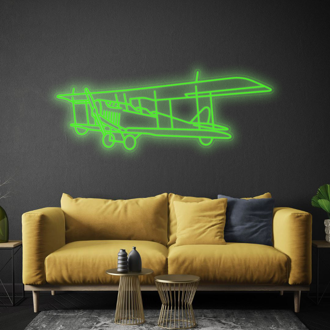 Jenny JN-4 Angle Neon Silhouette