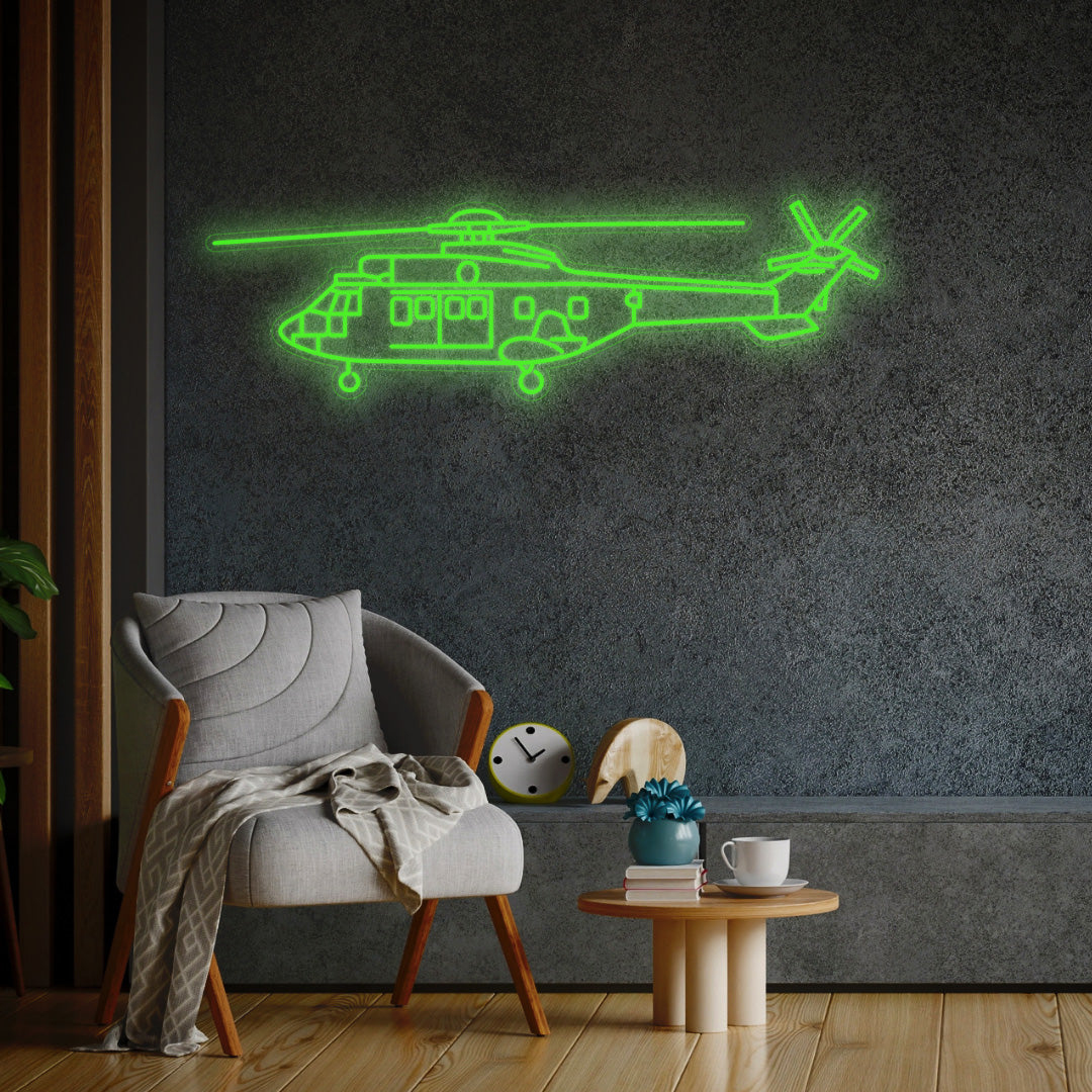 AS 532UL Cougar 2001 Neon Silhouette