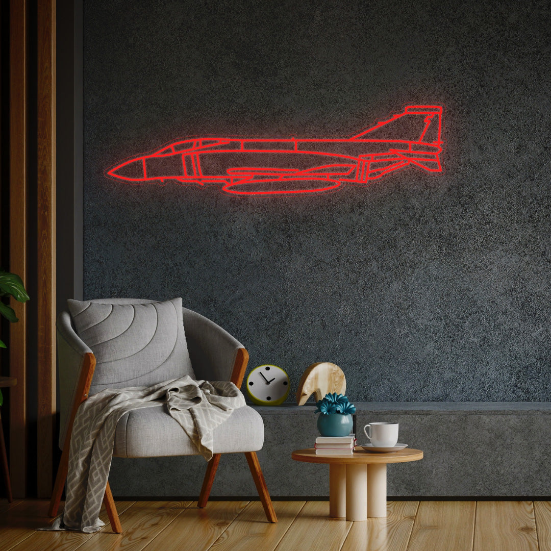 RF-4M Phantom II Neon Silhouette