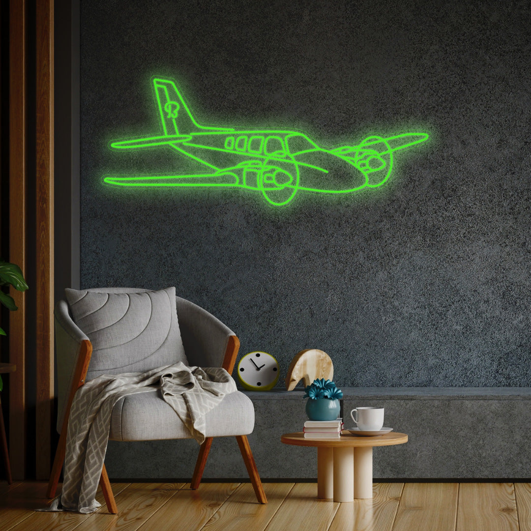 Baron G58 2024 Angle Neon Silhouette