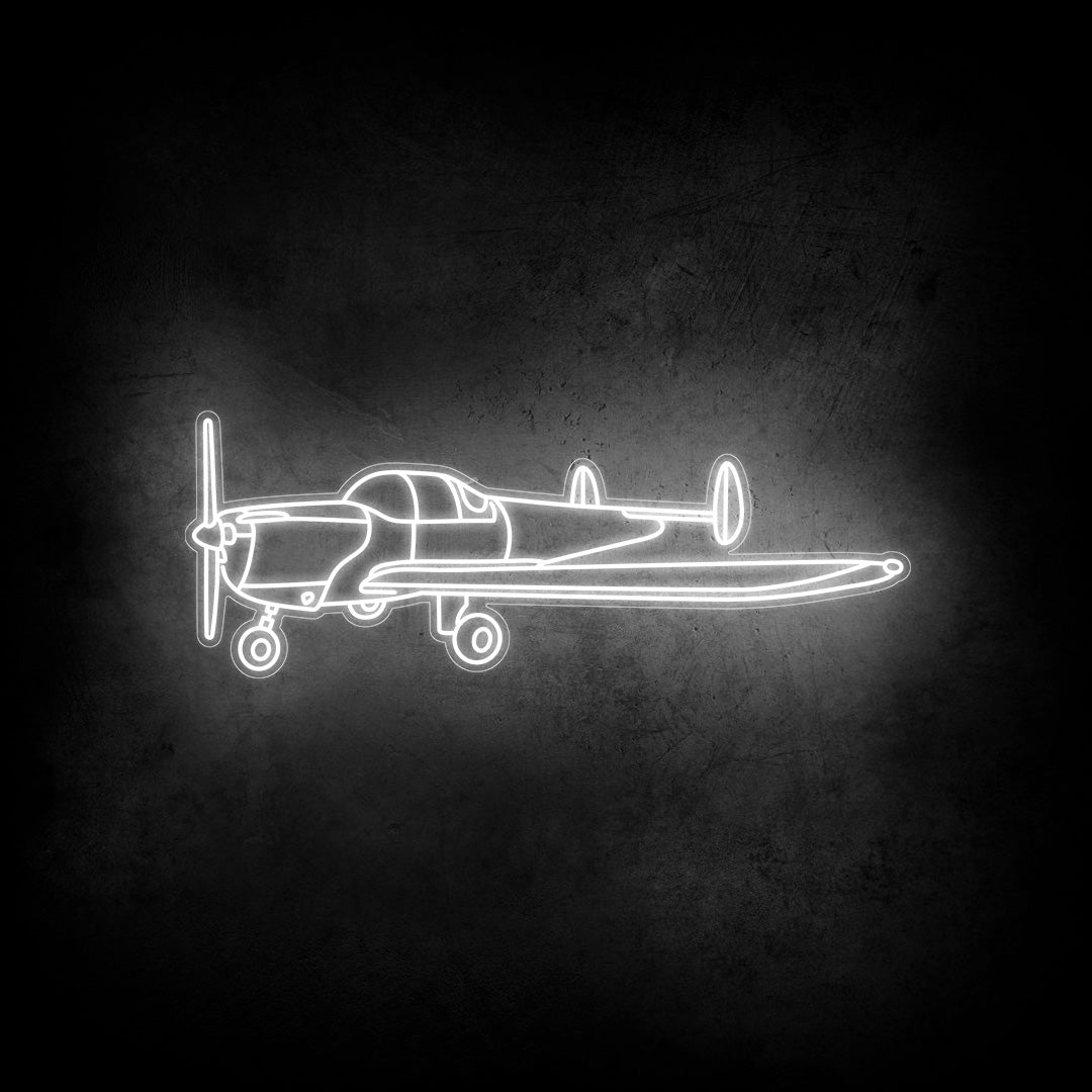 Ercoupe 1946 Angle Neon Silhouette