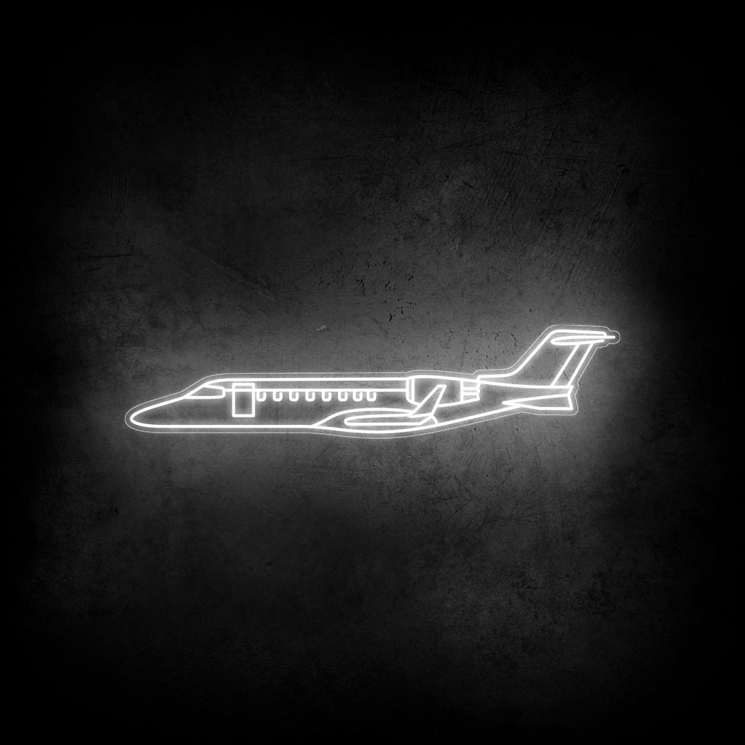 Learjet 45 1999 Neon Silhouette