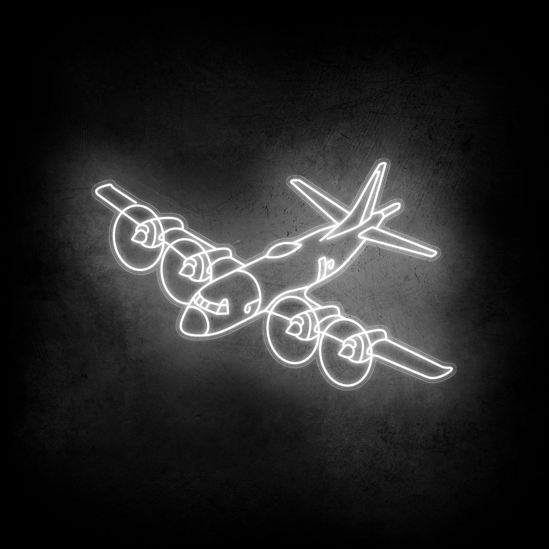 CP-140 Aurora RCAF Angle Neon Silhouette