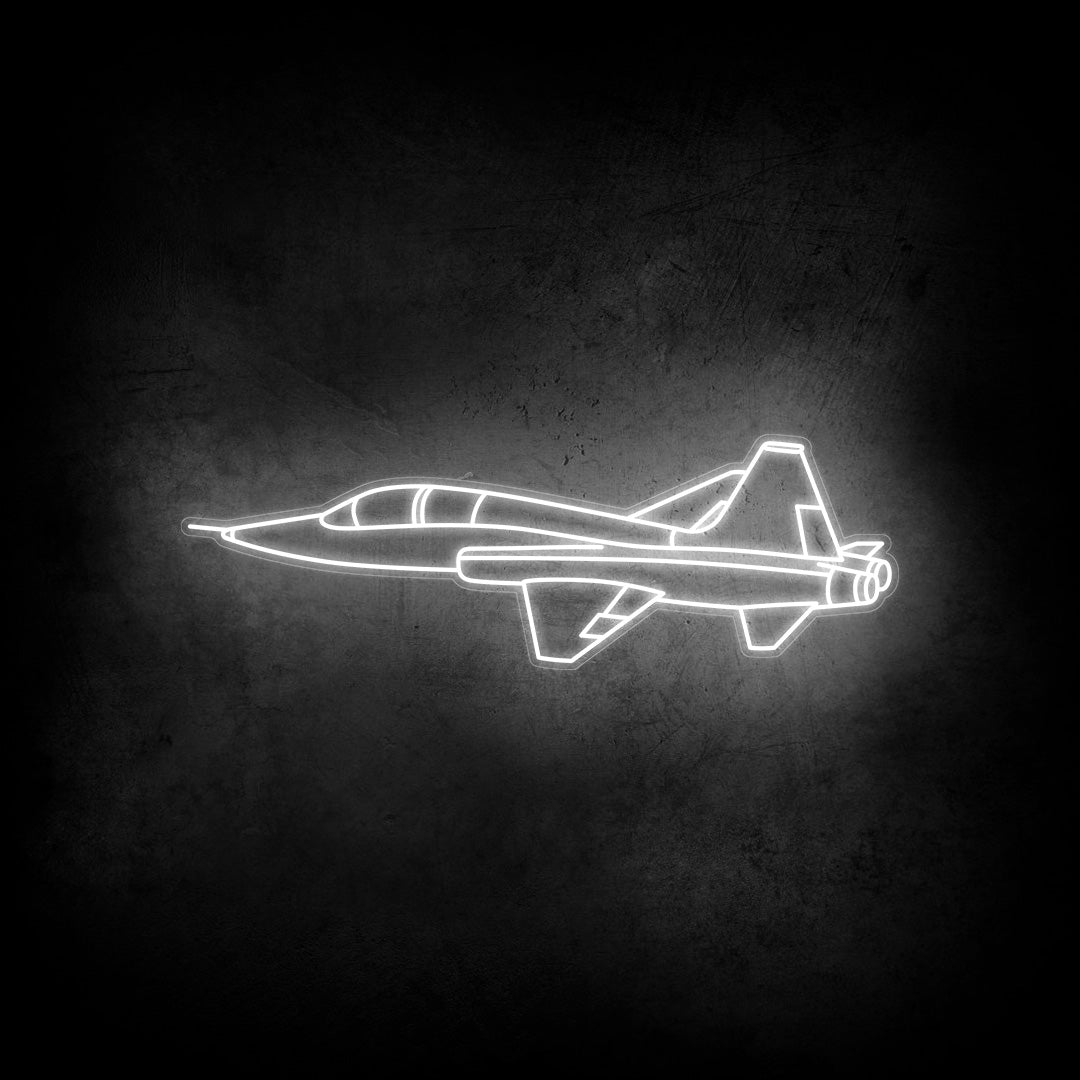 T-38 Talon Angle Neon Silhouette