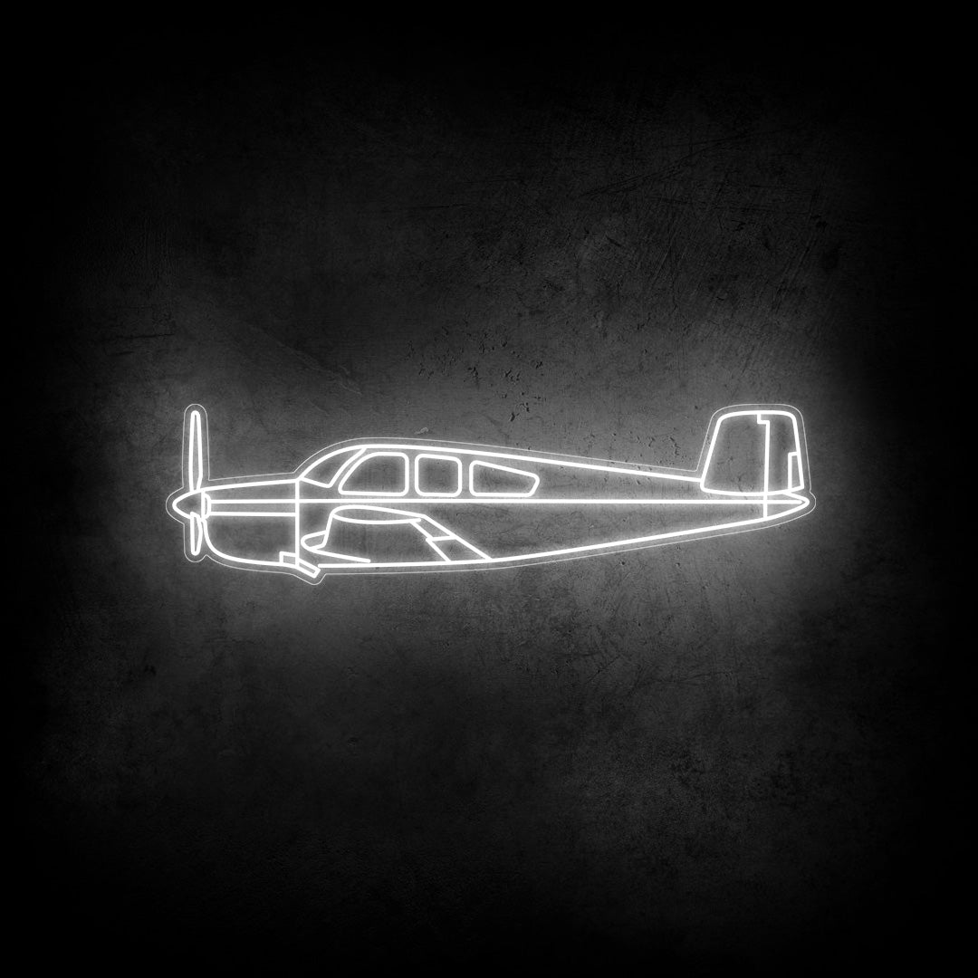 Bonanza V35 1959 Neon Silhouette