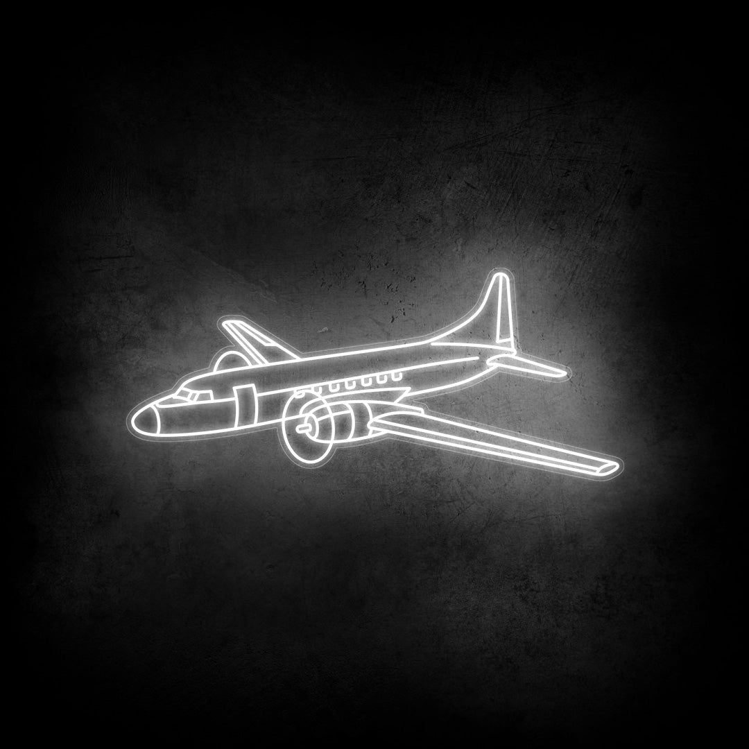C-131 Samaritan 1956 Angle Neon Silhouette