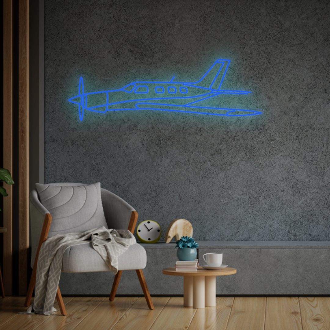 Malibu Mirage 1984 Angle Neon Silhouette