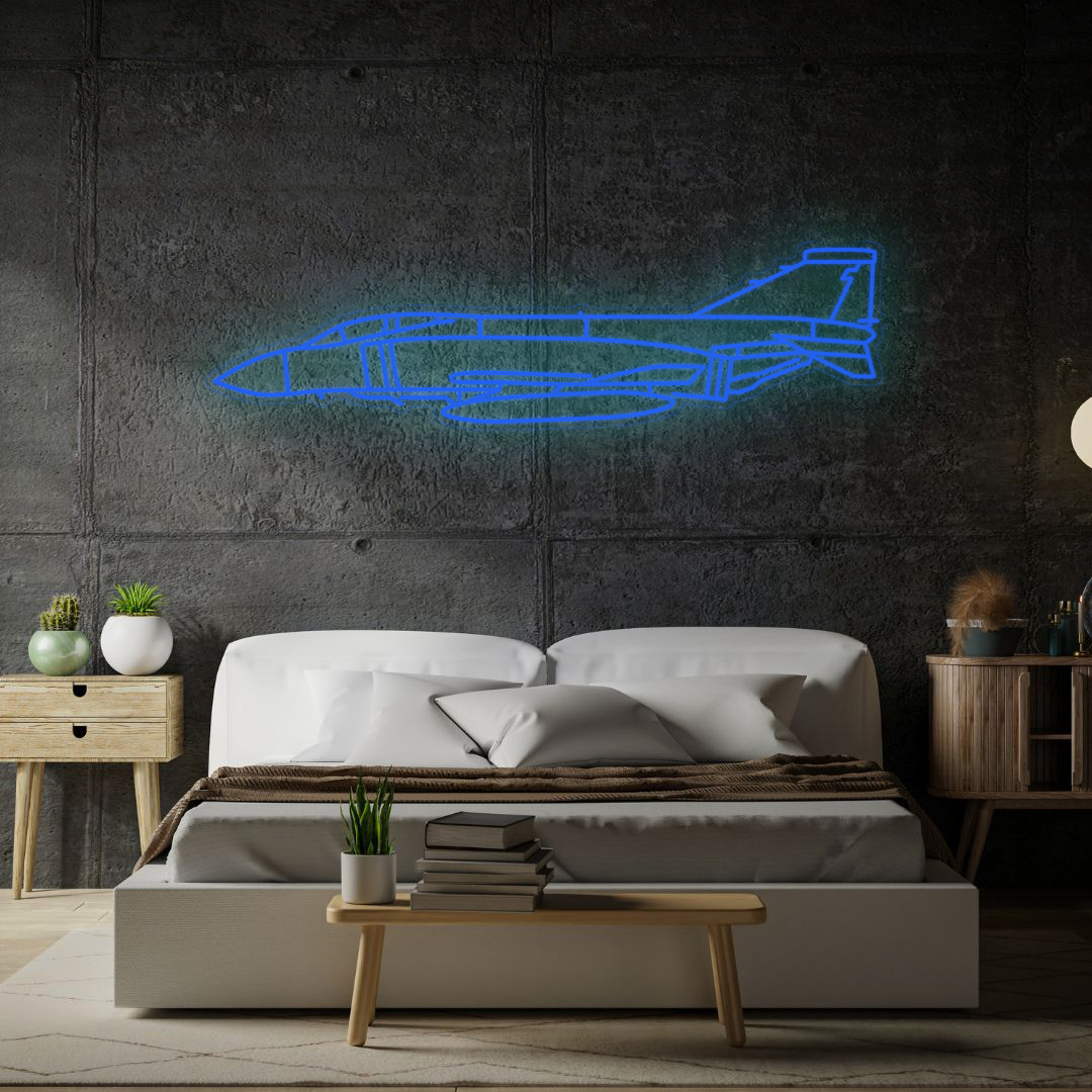 RF-4M Phantom II Neon Silhouette