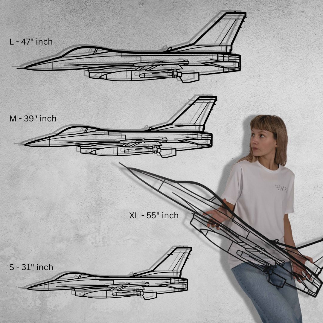 F-22 Raptor Front Silhouette Metal Wall Art