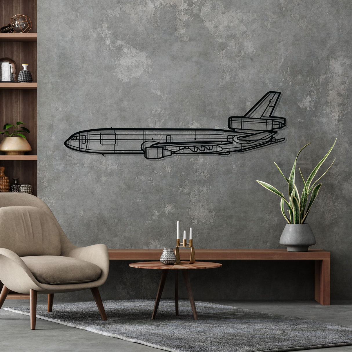 KC-10 Extender Silhouette Metal Wall Art