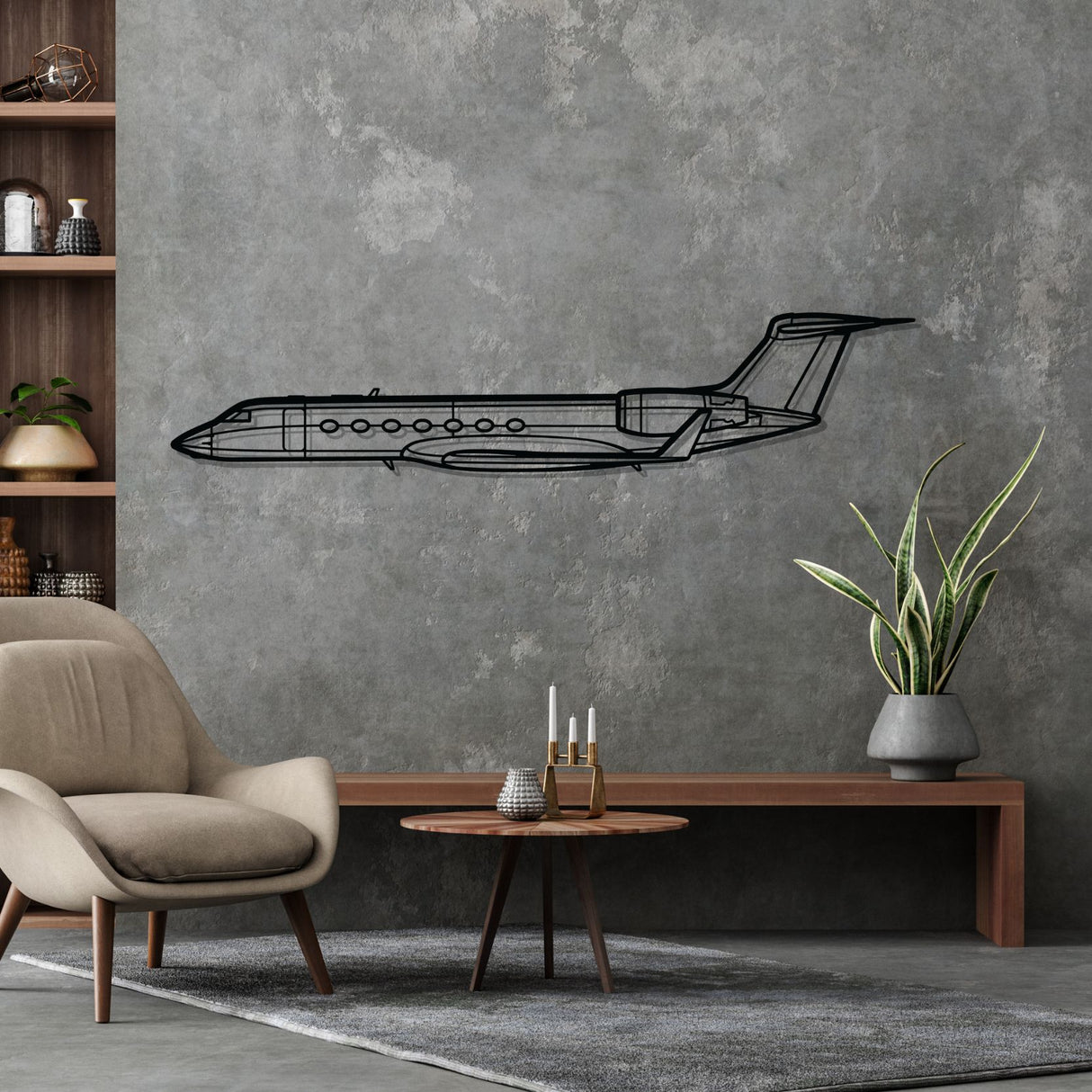 G550 Silhouette Metal Wall Art