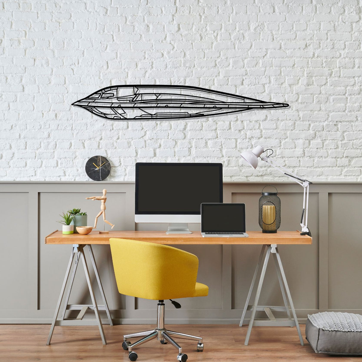 B-2 Spirit Stealth Bomber Silhouette Metal Wall Art