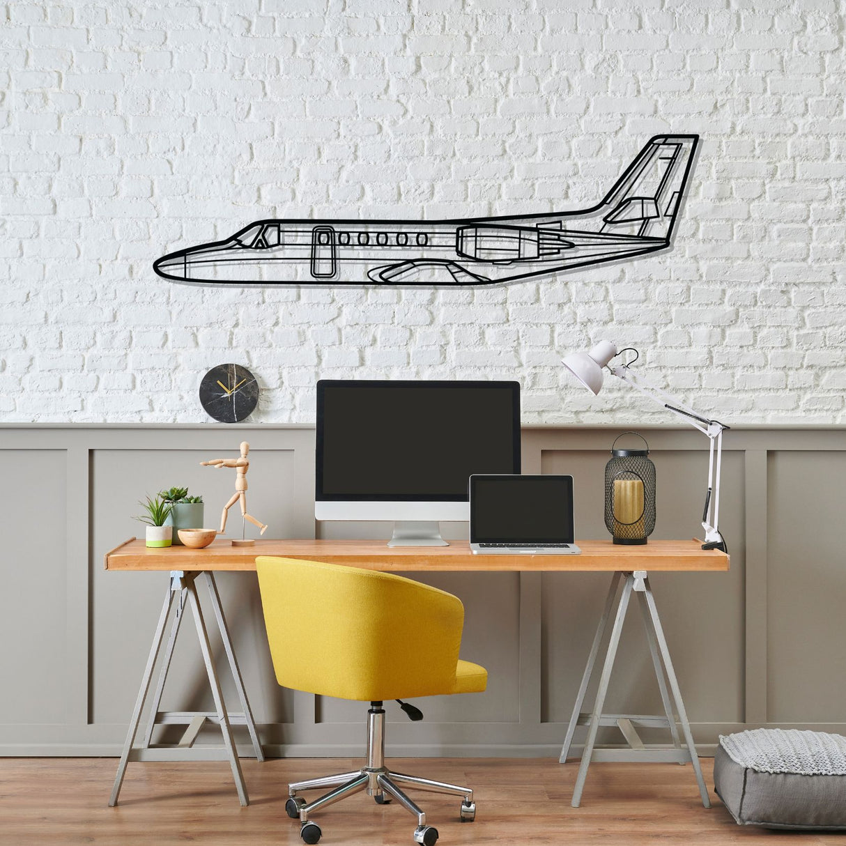 Citation II Silhouette Metal Wall Art