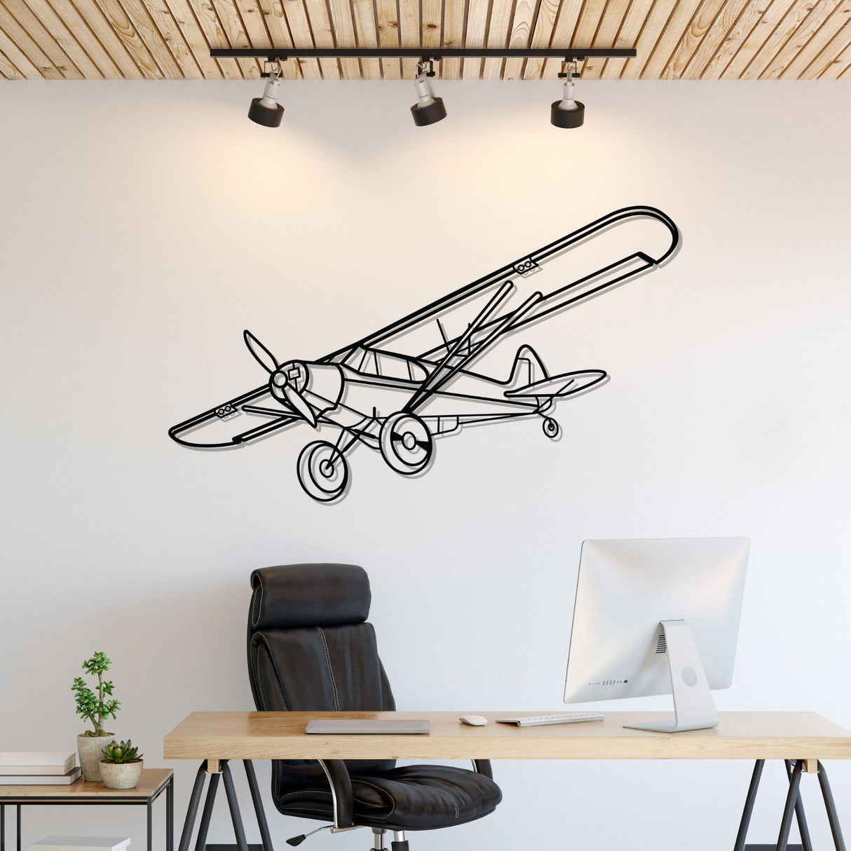 Super Cub Silhouette Metal Wall Art