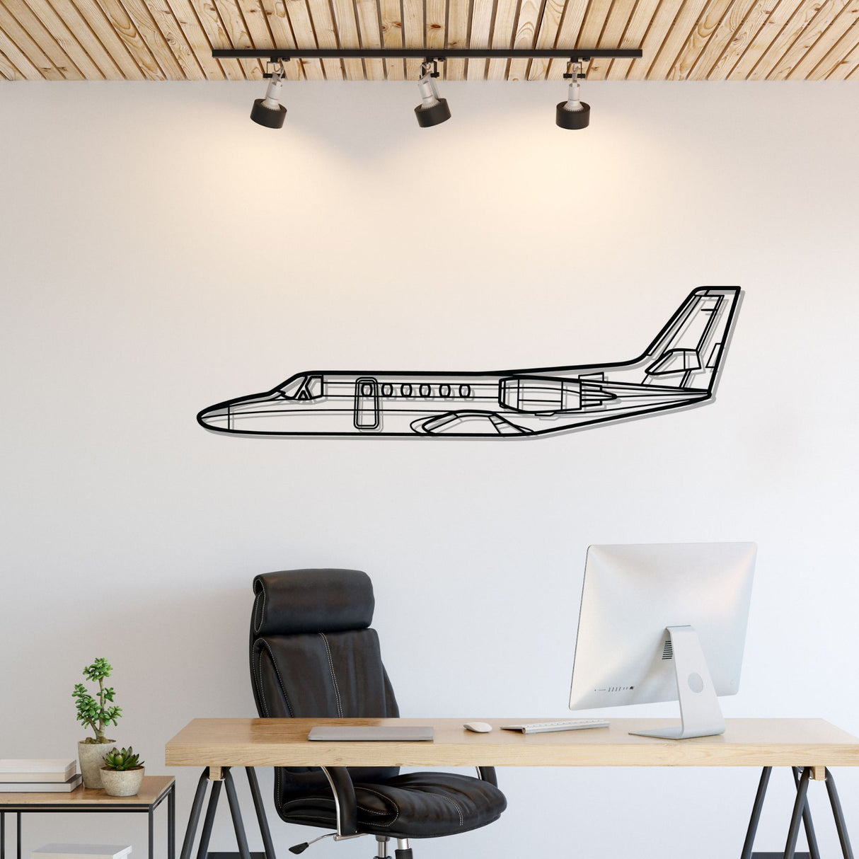 Citation II Silhouette Metal Wall Art