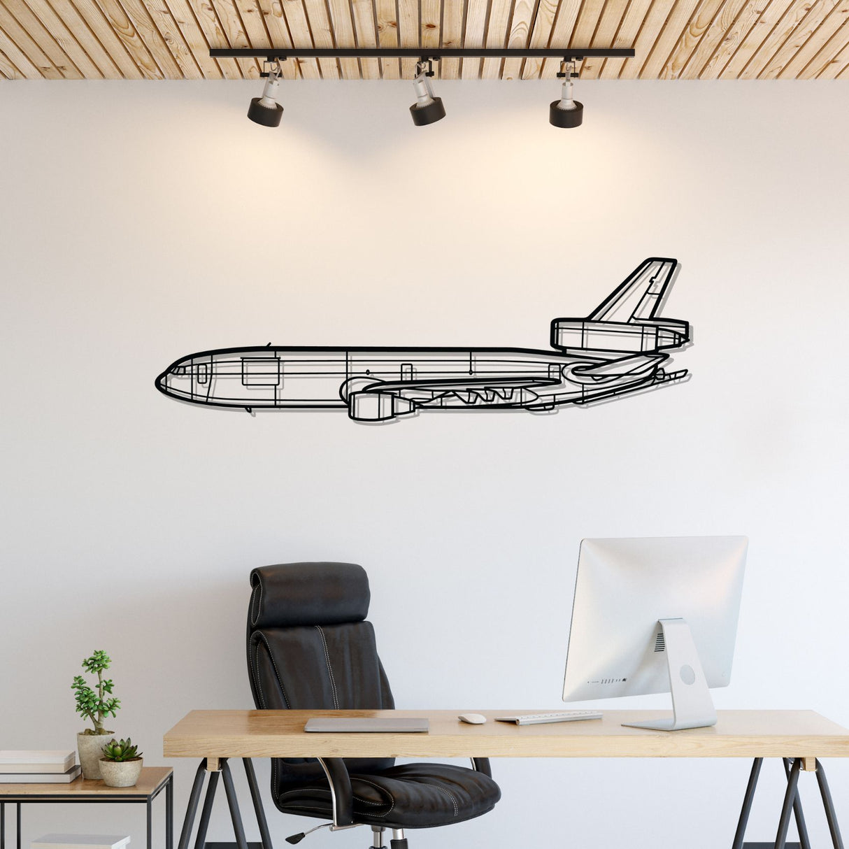 KC-10 Extender Silhouette Metal Wall Art