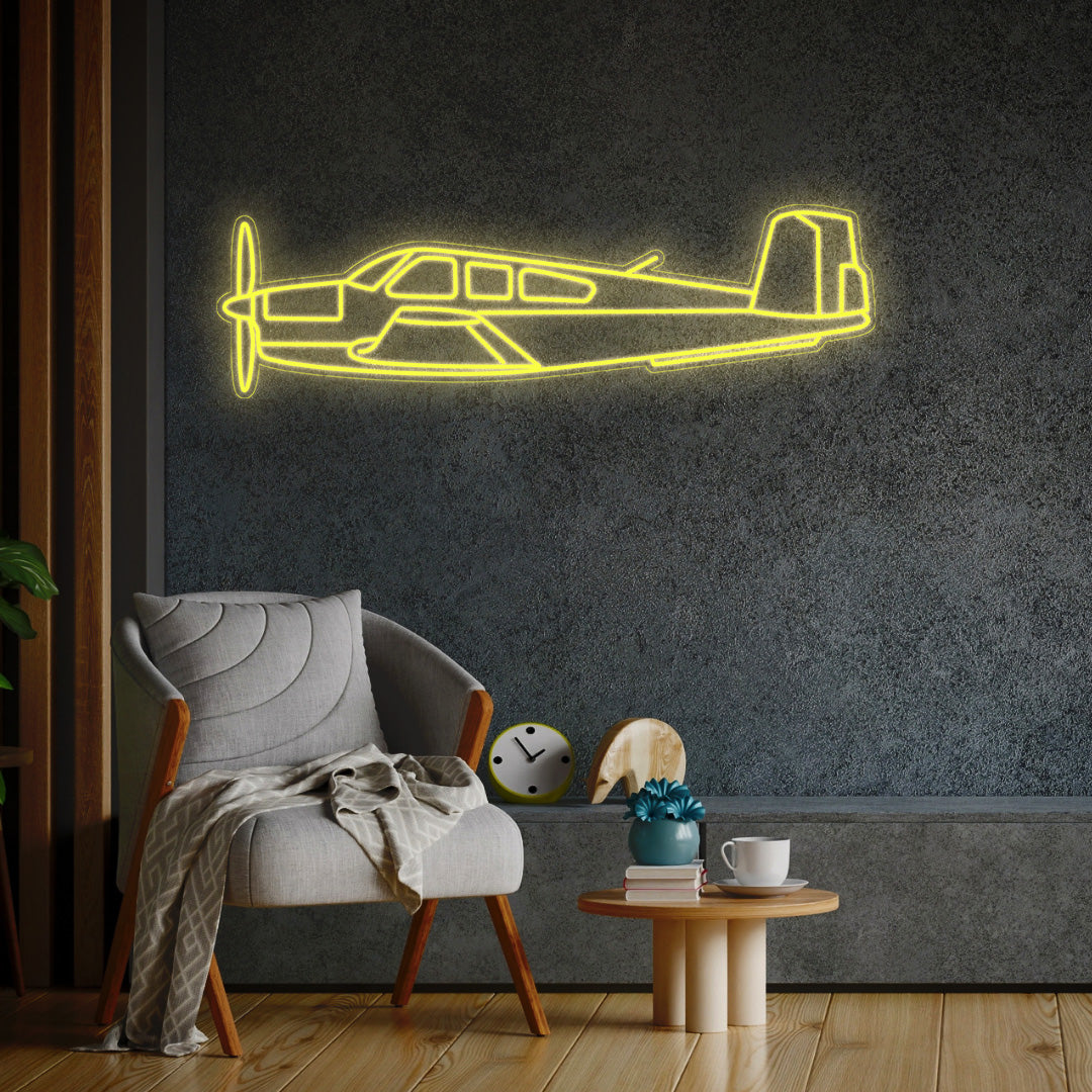 V35 Bonanza Neon Silhouette