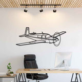 M20J Angle Silhouette Metal Wall Art