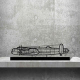 Avro Lancaster Silhouette Metal Art Stand