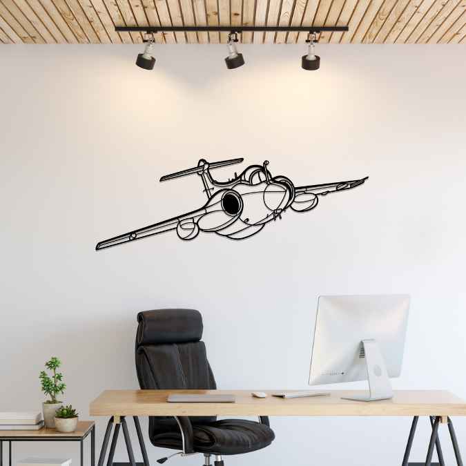 Buccaneer Mk2 Angle Silhouette Metal Wall Art